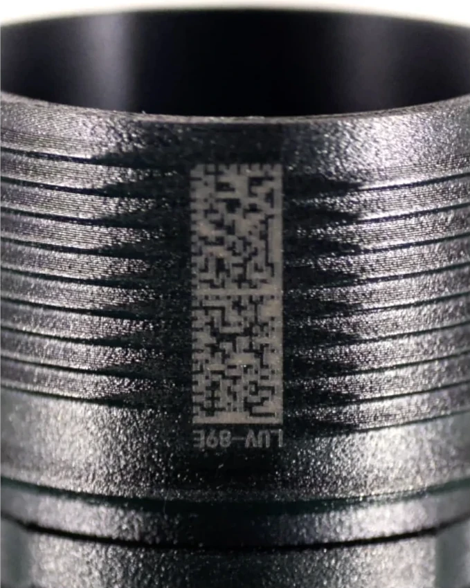 Industrial component marked for access to its Digital Part Passport
